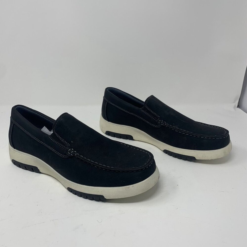 Xray Footwear XRW2320 Loafers Shoes Men's 9‎ Black White Leather Slip On 8122
